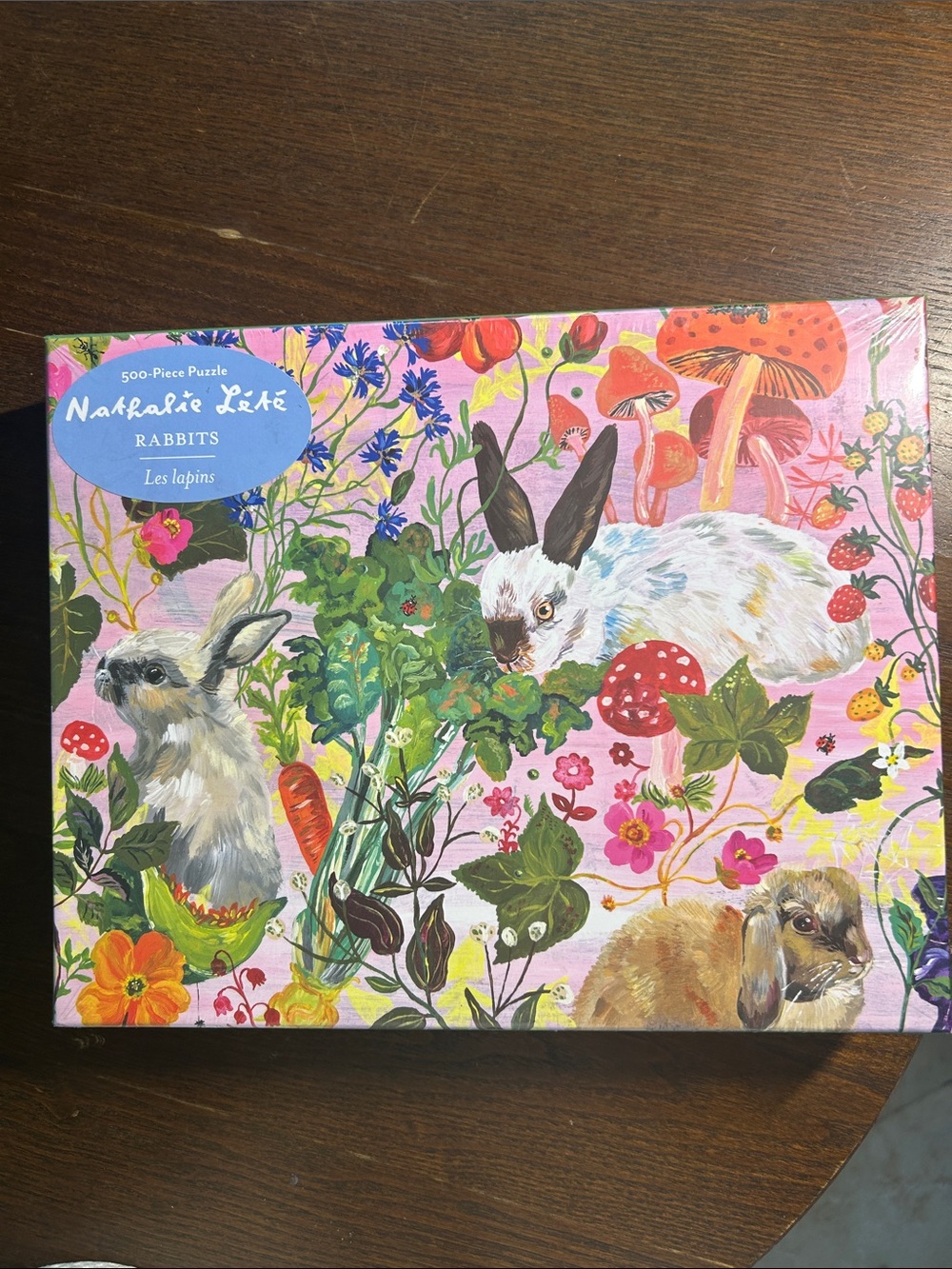 Nathalie Lété Rabbits Les lapins 500-Piece Puzzle. NEW
